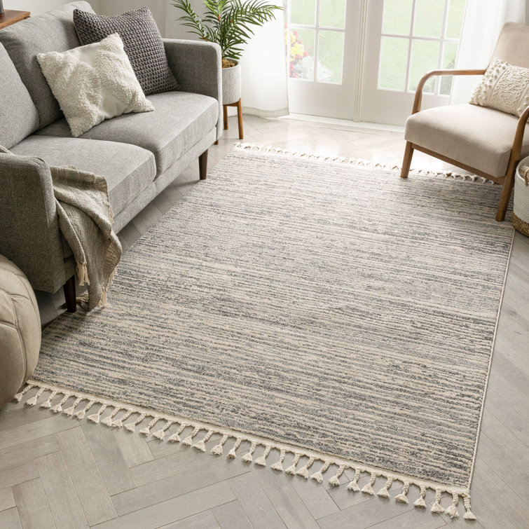 Well Woven LoopDeLoop Looped/Hooked Gray Area Rug Wayfair